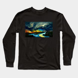 The Sky of Vincent Van Gogh (Day46) Long Sleeve T-Shirt